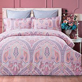 Постельное белье Arya КПБ Arya Pure Living Dakota (1.5 спальный), розовый