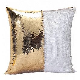 Декоративная подушка Twinklbaby Подушка переводная из пайеток Magic Shine, полярное золото, 40*40 см
