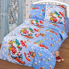 Постельное белье Арт-постель КПБ бязь для детей "Чудеса на виражах" (1.5 спальный)