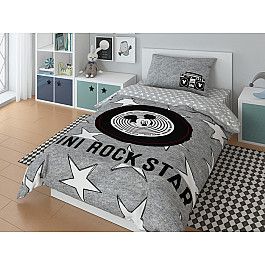 Постельное белье Disney КПБ Mickey "Rock star" с наволочкой 70*70 (1.5 спальный)