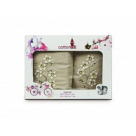 Полотенца Cottonist Комплект махровых полотенец Cottonist 3D Kadife дизайн 14 (50*90; 70*140)