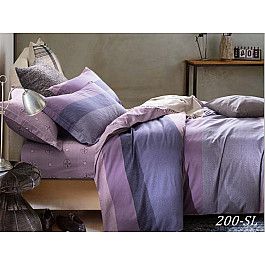 Постельное белье Cleo КПБ Сатин набивной Люкс дизайн 200 (2 спальный)