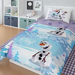 Постельное белье Disney КПБ Disney Olaf winter (1.5 спальный)