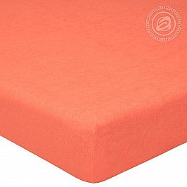 Простыни Арт-постель Простынь махровая на резинке "Персик", 60*120 см