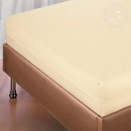 Простыни Арт-постель Простынь поплин гладкокрашеный на резинке 