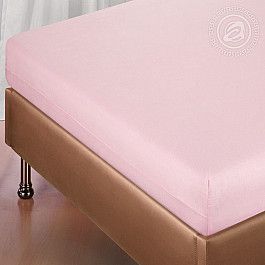 Простыни Арт-постель Простынь поплин гладкокрашеный на резинке "Роза", 200*200 см