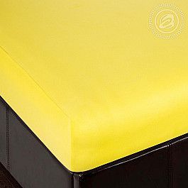 Простыни Арт-постель Простынь трикотажная на резинке "Лимон", 90*200 см