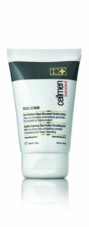 Cellcosmet & Cellmen Face Scrub Gentle Foaming Dual Action Scrubbing Gel For Men