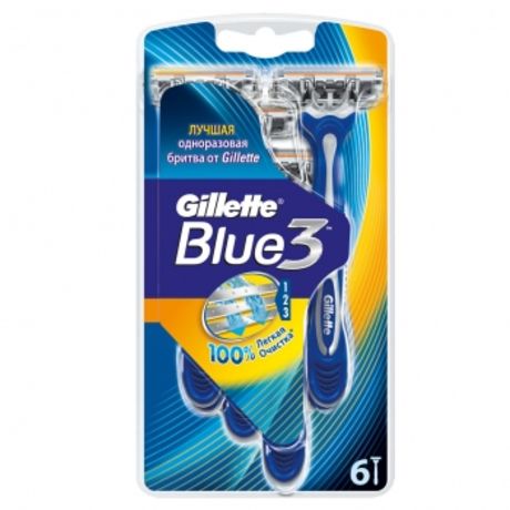 Gillette Blue3 Одноразовые станки 6шт