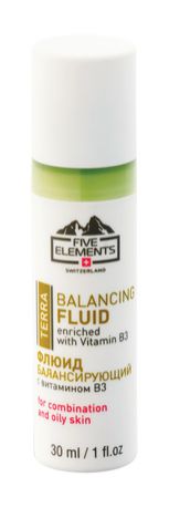 Five Elements terra Balancing Fluid enriched with Vitamin B3 Флюид балансирующий с витамином B3