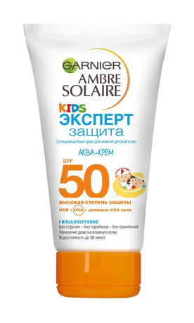 Garnier Ambre Solaire Kids Эксперт Защита Аква-Крем Солнцезащитный крем