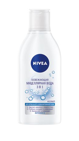 Nivea Освежающая мицеллярная вода 3 в 1 для нормальной кожи