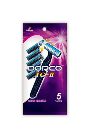 Dorco TG-II Long Handle 5 Disposable Razors