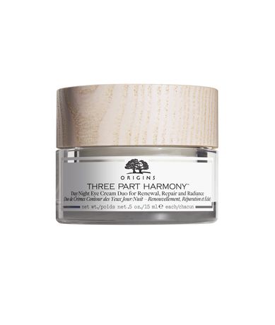 Origins Three-Part Harmony Day and Night Eye Cream Duo for Renewal, Repair and Radiance