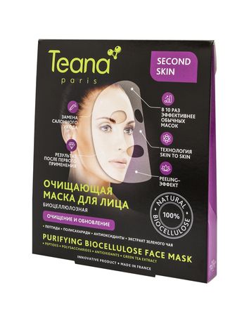 Teana Биоцеллюлозная очищающая маска для лица
