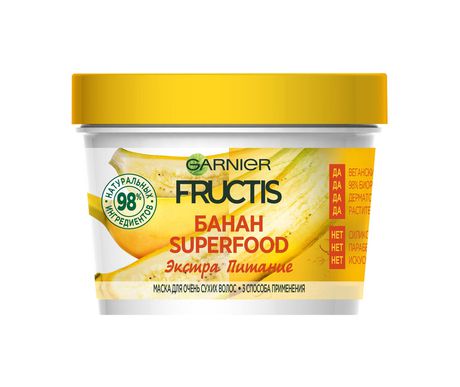 Garnier Fructis Superfood Банан Экстра питание