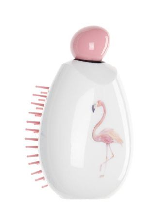 Janeke Щетка для волос с орнаментом фламинго