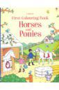 First Colouring Book. Horses and Ponies