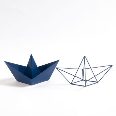 2 металлические лодки в стиле оригами Gayoma