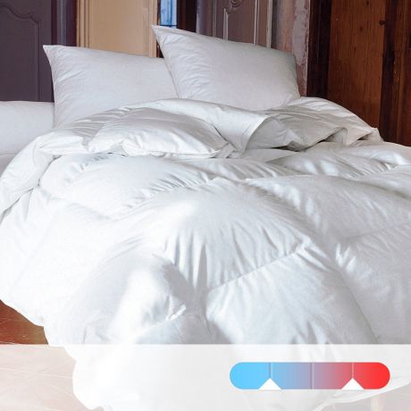 Одеяло двойное натуральное для комфортного сна. 50% пуха, 50% перьев.