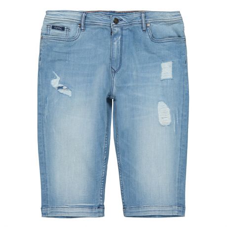 Бермуды из джинсовой ткани с потертым эффектом, 10-16 лет