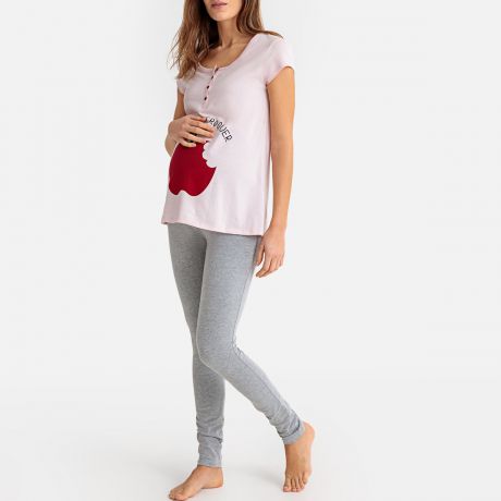 Пижама для периода беременности, футболка и леггинсы