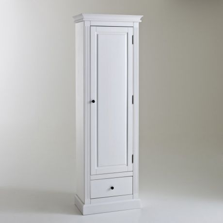Шкаф высокий узкий из массива сосны, Authentic Style