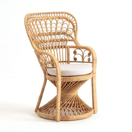 Кресло из плетеных прутьев ротанга MALU