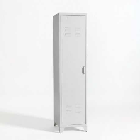 Шкаф для одежды с одной дверцей металлический в американском стиле, Hiba