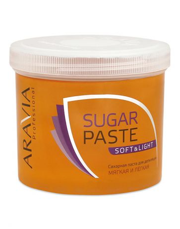 Сахарная паста для депиляции «Мягкая и легкая» мягкой консистенции ARAVIA Professional, 750 гр