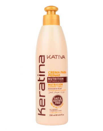 Укрепляющий крем для укладки с кератином для всех типов волос KERATINA, Kativa, 250 мл