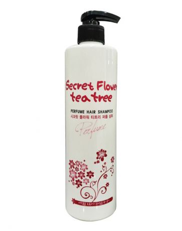 Парфюмированный шампунь со сладким цветочным ароматом Secret Flower Tea Tree, Bosnic, 500 мл