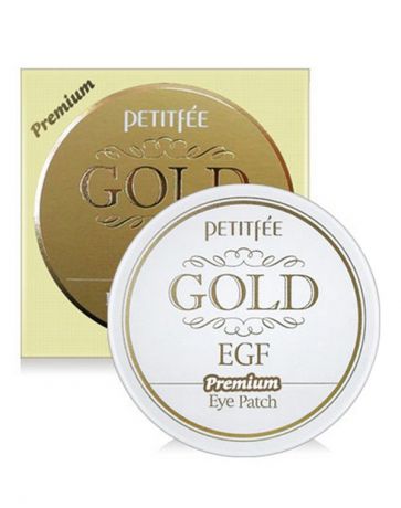 Набор гидрогелевых патчей для век Золото EGF Premium Gold & EGF Hydrogel eye Patch, Petitfee, 60 шт