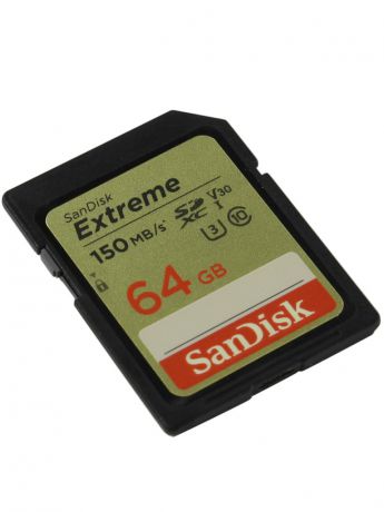 Карта памяти 64Gb - SanDisk Extreme Secure Digital XC Class 10 SDSDXV6-064G-GNCIN