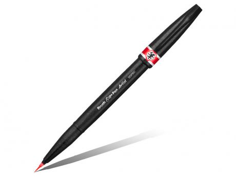 Кисть Pentel Brush Sign Pen Artist Ultra-Fine Red SESF30C-B