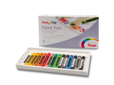 Пастель для ткани Pentel FabricFun Pastels 15 цветов PTS-15