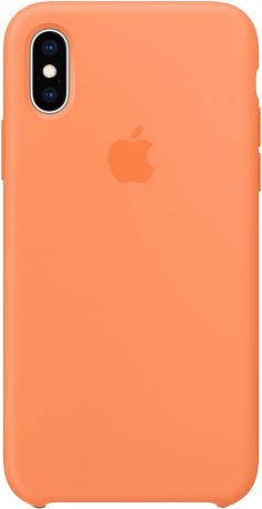 Клип-кейс Apple Silicone для iPhone XS Max (свежая папайя)