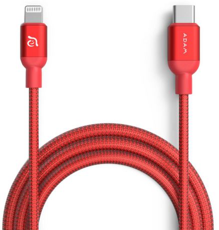 Кабель ADAM Elements USB-C - Lightning 1.2м (красный)