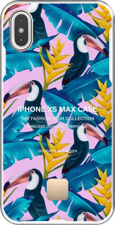 Клип-кейс Happy Plugs для Apple iPhone XS Max Toco Loco (цветной тукан)
