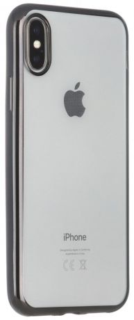 Клип-кейс Oxy Fashion MetallPlated для Apple iPhone X (черный)