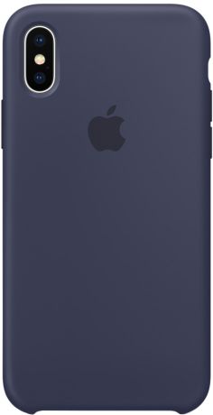 Клип-кейс Apple Silicone Case для iPhone X (темно-синий)