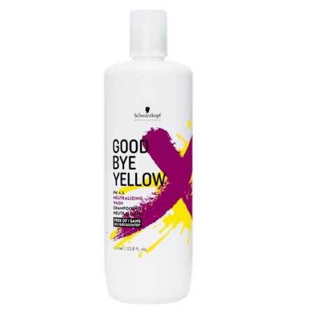 Schwarzkopf Высокопигментированный Нейтрализующий Шампунь Goodbye Yellow, 1000 мл