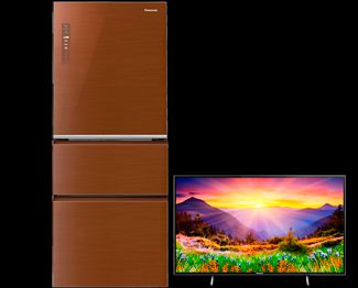 Холодильник + LED телевизор Panasonic NR-C535YG-T8 + TX-43FXR600