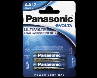 Щелочные батарейки Evolta (AA) Panasonic LR6EGE/2BP