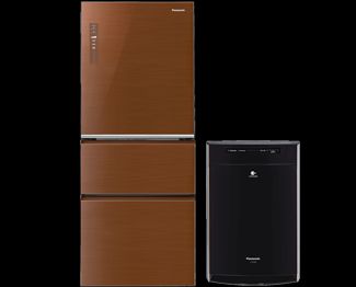 Холодильник + очиститель воздуха Panasonic NR-C535YG-T8 + F-VXH50R-K