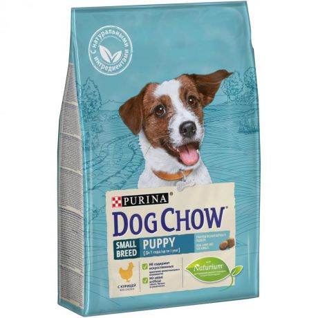 Сухой корм Purina Dog Chow для щенков мелких пород, курица, пакет, 2,5 кг 12364510