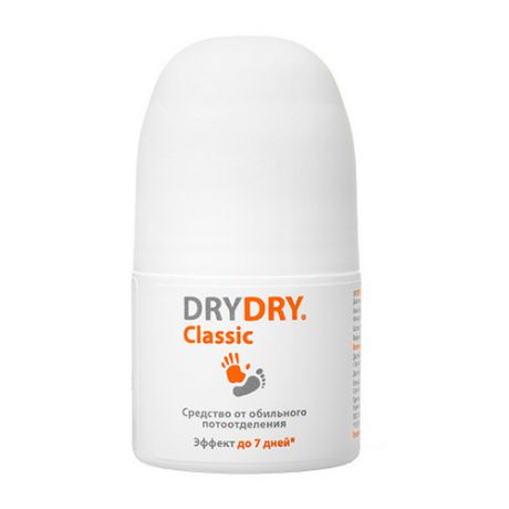 Дезодорантантиперспирант от обильного потоотделения Classic rollon, 35 мл (Dry Dry, Dry Dry)