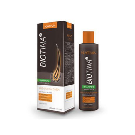 Шампунь против выпадения волос с биотином 250 мл (Kativa, Biotina)