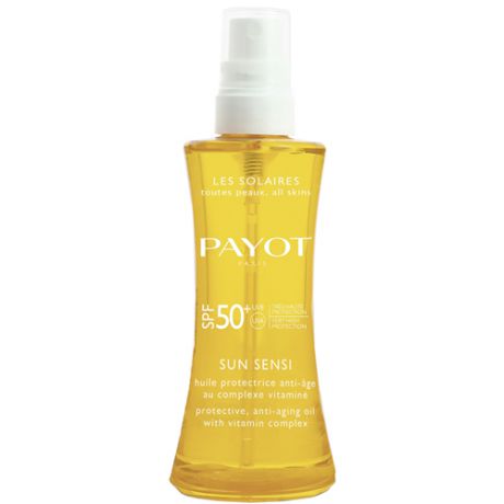 Защитное антивозрастное масло с комплексом витаминов для волос и тела SPF 50, 125 мл (Payot, Sun Sensi)