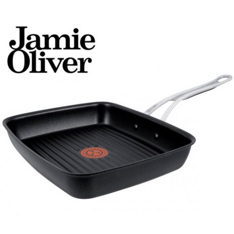 Сковорода-гриль Tefal Jamie Oliver, литой алюминий, 27x23 см E2114173